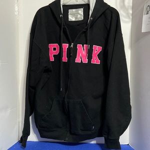 Black zippered hoodie